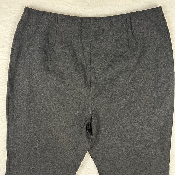 J Jill Womens Size L Ponte Slim Leg Pull On Pants Casual Classic Dress Dark Gray - Picture 5 of 10